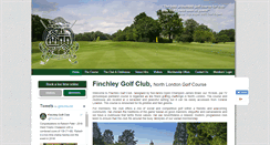 Desktop Screenshot of finchleygolfclub.com