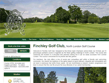 Tablet Screenshot of finchleygolfclub.com